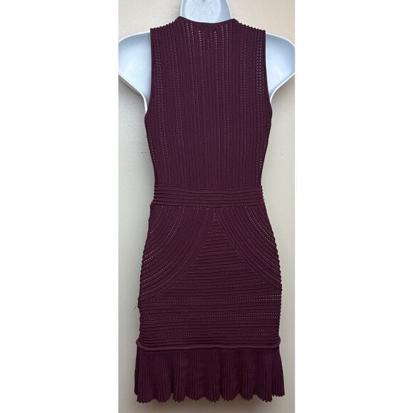 Ronny Kobo Jodi Pointelle Bodycon Mini Dress Sz. S - Picture 3 of 6